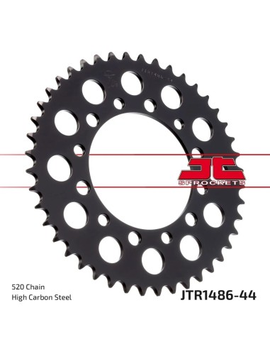 corona moto jt sprockets de acero de 44 dientes jtr1486 44