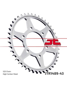 corona moto jt sprockets de acero de 43 dientes jtr1489 43