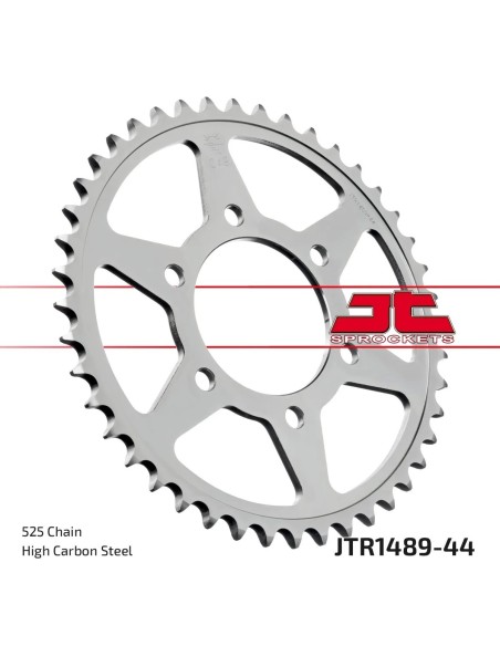 corona moto jt sprockets de acero de 44 dientes jtr1489 44