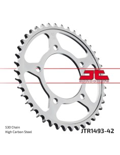 corona moto jt sprockets de acero de 42 dientes jtr1493 42