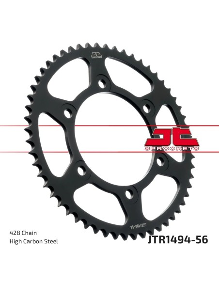 corona moto jt sprockets de acero de 56 dientes jtr1494 56