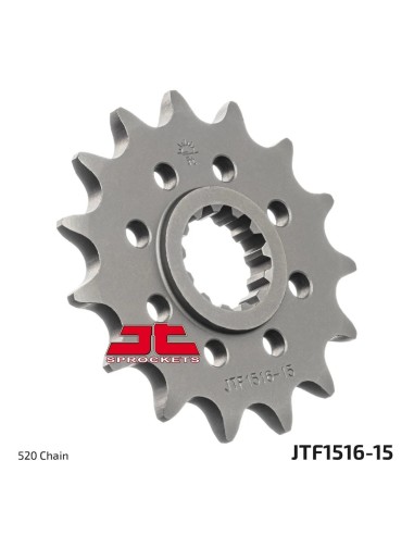 pinon de moto jt sprockets acero 15 dientes mod paso 520