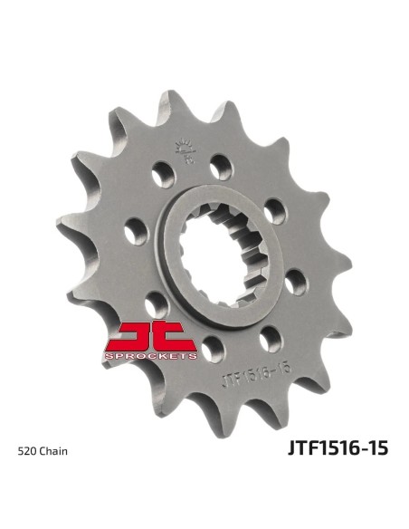 pinon de moto jt sprockets acero 15 dientes mod paso 520