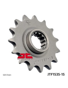 pinon de moto jt sprockets acero 15 dientes p 525 jtf1535 15sc