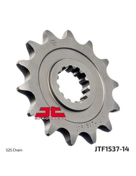 pinon de moto jt sprockets acero 14 dientes p 525 jtf1537 14