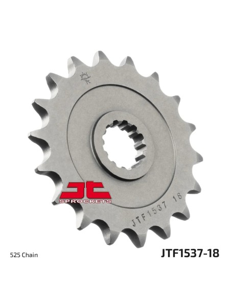 pinon de moto jt sprockets acero 18 dientes p 525 jtf1537 18