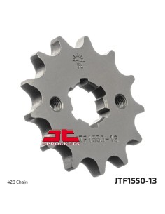 pinon de moto jt sprockets acero 13 dientes p 428 jtf1550 13