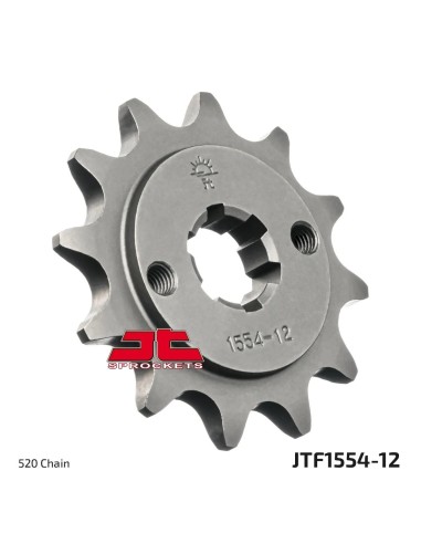 pinon de moto jt sprockets acero 12 dientes p 520 jtf1554 12