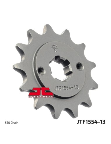 pinon de moto jt sprockets acero 13 dientes p 520 jtf1554 13