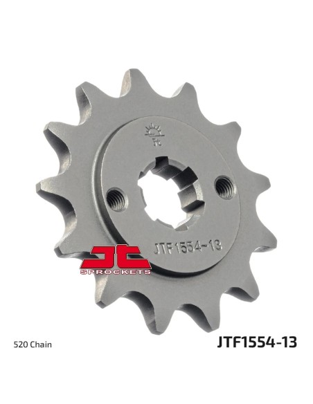 pinon de moto jt sprockets acero 13 dientes p 520 jtf1554 13