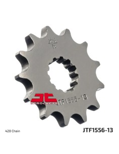pinon de moto jt sprockets acero 13 dientes p 428 jtf1556 13