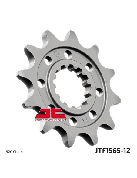 pinon de moto jt sprockets acero 12 dientes p 520 jtf1565 12
