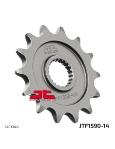 pinon de moto jt sprockets acero 14 dientes p 520 jtf1590 14sc