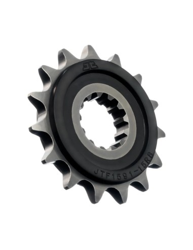 pinon de moto jt sprockets con goma 15 dientes p 525 jtf1591 15rb