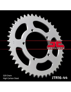 corona moto jt sprockets de acero de 44 dientes jtr16 44