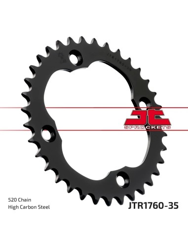 corona moto jt sprockets de acero de 35 dientes jtr1760 35
