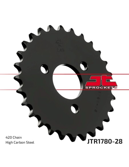 corona moto jt sprockets de acero de 28 dientes jtr1780 28