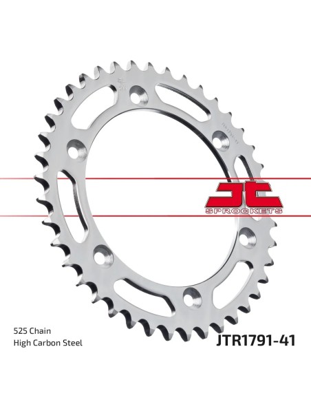 corona moto jt sprockets de acero de 41 dientes jtr1791 41