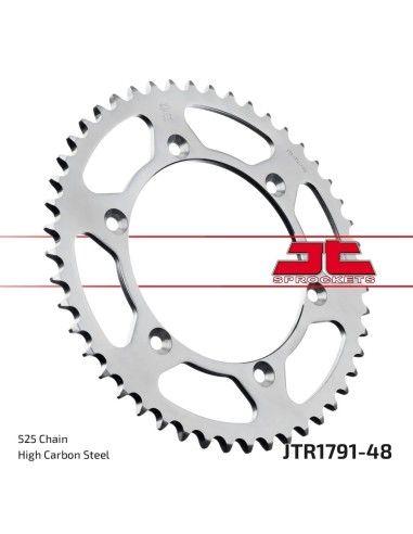 corona moto jt sprockets de acero de 48 dientes jtr1791 48