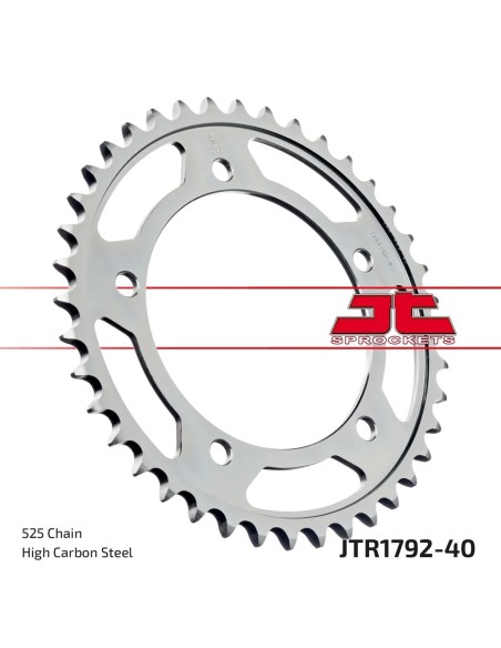 corona moto jt sprockets de acero de 40 dientes jtr1792 40
