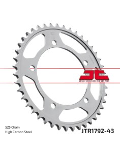 corona moto jt sprockets de acero de 43 dientes jtr1792 43