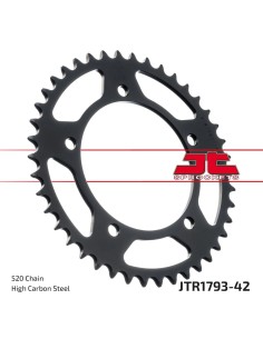 corona moto jt sprockets de acero de 42 dientes jtr1793 42