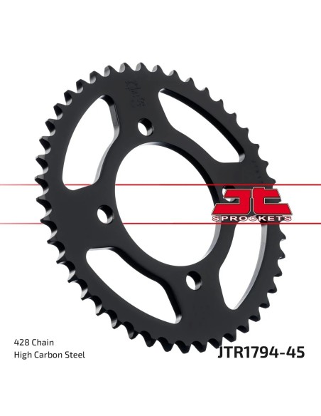 corona moto jt sprockets de acero de 45 dientes jtr1794 45