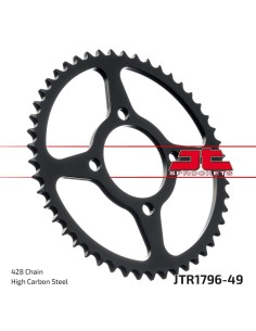 corona moto jt sprockets de acero de 49 dientes jtr1796 49