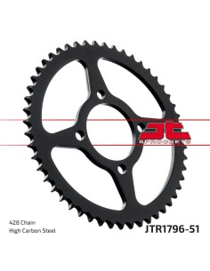 corona moto jt sprockets de acero de 51 dientes jtr1796 51