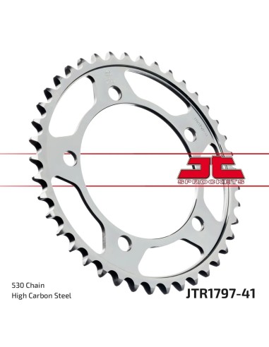 corona moto jt sprockets de acero de 41 dientes jtr1797 41