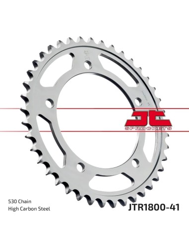 corona moto jt sprockets de acero de 41 dientes jtr1800 41