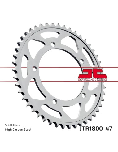 corona moto jt sprockets de acero de 47 dientes jtr1800 47