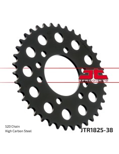 corona moto jt sprockets de acero de 38 dientes jtr1825 38