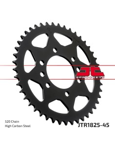 corona moto jt sprockets de acero de 45 dientes jtr1825 45