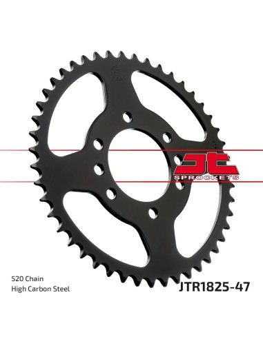 corona moto jt sprockets de acero de 47 dientes jtr1825 47