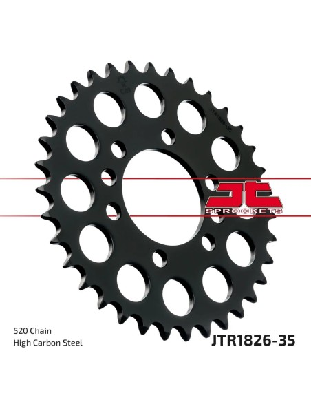 corona moto jt sprockets de acero de 35 dientes jtr1826 35