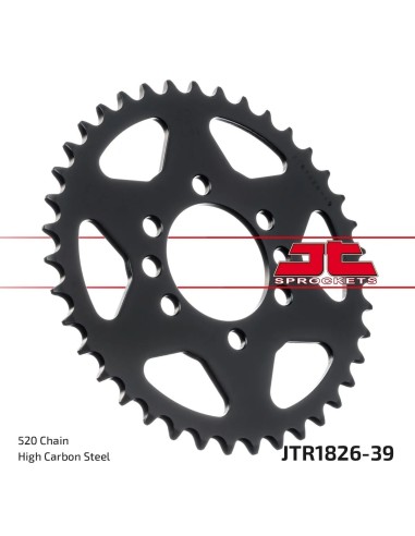 corona moto jt sprockets de acero de 39 dientes jtr1826 39