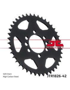 corona moto jt sprockets de acero de 42 dientes jtr1826 42