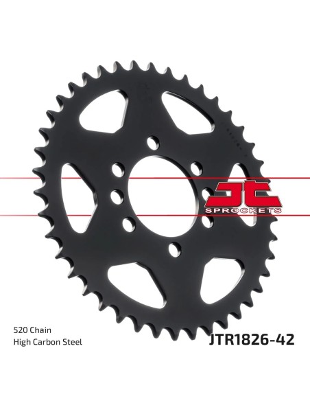 corona moto jt sprockets de acero de 42 dientes jtr1826 42