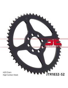 corona moto jt sprockets de acero de 52 dientes jtr1832 52