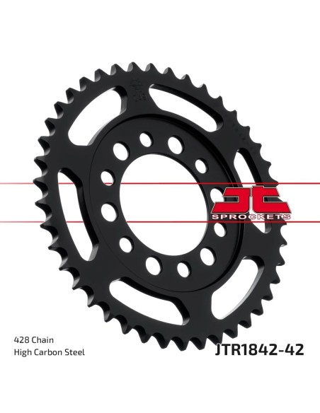 corona moto jt sprockets de acero de 42 dientes jtr1842 42