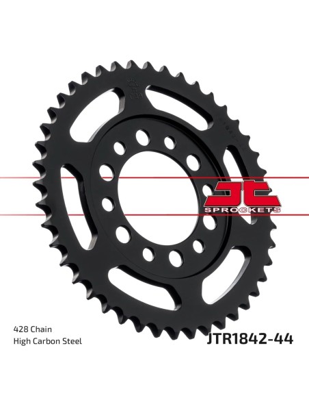 corona moto jt sprockets de acero de 44 dientes jtr1842 44