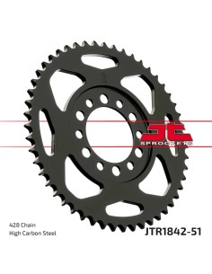 corona moto jt sprockets de acero de 51 dientes jtr1842 51