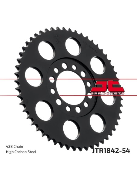 corona moto jt sprockets de acero de 54 dientes jtr1842 54