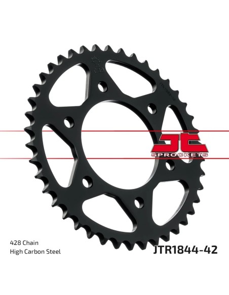 corona moto jt sprockets de acero de 42 dientes jtr1844 42