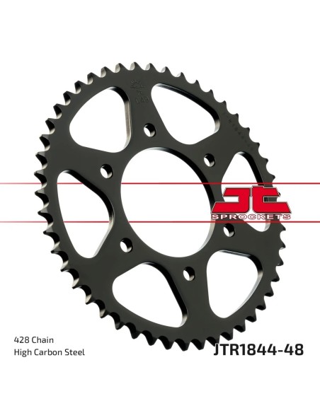 corona moto jt sprockets de acero de 48 dientes jtr1844 48