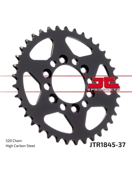corona moto jt sprockets de acero de 37 dientes jtr1845 37