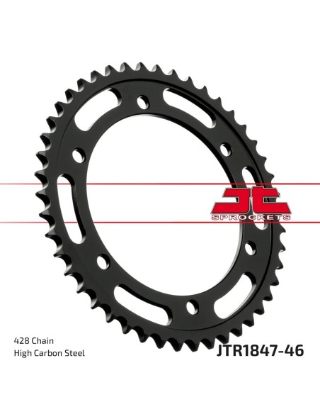 corona moto jt sprockets de acero de 46 dientes jtr1847 46