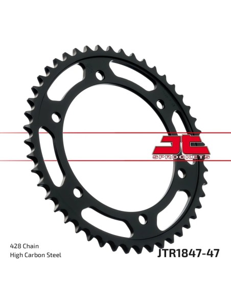 corona moto jt sprockets de acero de 47 dientes jtr1847 47