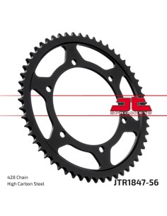 corona moto jt sprockets de acero de 56 dientes jtr1847 56